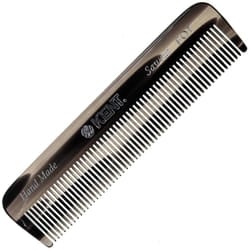 Kent FOT G 4.5"""" Handmade Pocket and Travel Comb - Fine Tooth Styling Comb for Fine or Thinning Hair  Mustache  Beard  and Hair Care