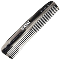Kent R7T Fine and Wide Tooth Hair Comb  Handmade Pocket Comb for Men  Best Beard Comb and Mustache Comb for Everyday Grooming and Styling  Sawcut Kent