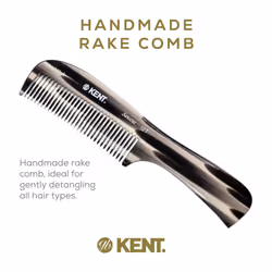 Kent 10T Large Hair Detangler Comb  Handmade Wide Tooth Comb for Curly Hair  Detangling Comb For Wet and Dry Hair  Rake Comb for Women Hair Combs for