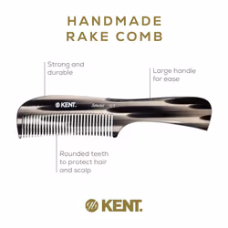 Kent 10T Large Hair Detangler Comb  Handmade Wide Tooth Comb for Curly Hair  Detangling Comb For Wet and Dry Hair  Rake Comb for Women Hair Combs for