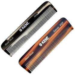 Kent A FOT Handmade Pocket Comb for Men  Women and Kids  All Fine Tooth Hair Comb Straightener for Everyday Grooming and Styling Hair  Beard and Musta