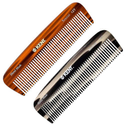 Kent 12T Wide Tooth Detangling Comb - Handmade Pocket Grooming Tool for Thick  Curly  Wavy Hair  Beards and Mustaches - SawCut and Hand Polished