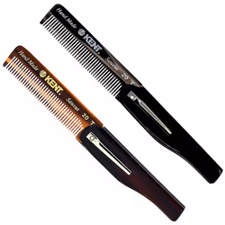 Kent 20T Handmade Folding Pocket Comb for Men  Fine Tooth Hair Comb Straightener for Everyday Grooming Styling Hair  Beard or ...