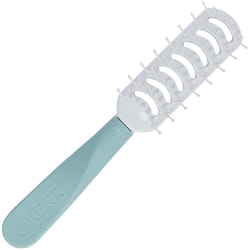 Kent KCR1 "Create" Vented Hair Brush for Blowdrying, Creating Root Lift, and Volume in All Hair Types - Small Vent Brush with Green Ergonomic Handle a