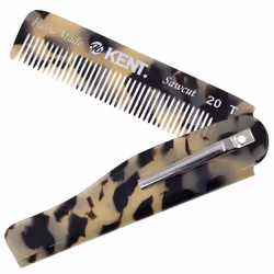 Kent 20T TW Handmade Folding Pocket Comb for Men  Fine Tooth Hair Comb Straightener for Everyday Grooming Styling Hair  Beard ...