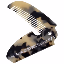 Kent 87T TW Handmade Folding Pocket Comb for Men  Fine Tooth Hair Comb Straightener for Everyday Grooming Styling Hair  Beard ...
