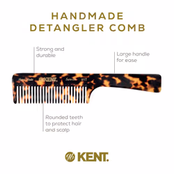 Kent 91TY Detangler Combs for Women Wide Tooth Hair Comb for Curly and Wavy Hair  Wide Tooth Combs and Wet Hair Comb  Large Handle Wide Tooth Shower C