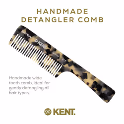 Kent 91TW Detangler Combs for Women Wide Tooth Hair Comb for Curly and Wavy Hair  Wide Tooth Combs and Wet Hair Comb  Large Handle Wide Tooth Shower C