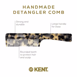 Kent 91TW Detangler Combs for Women Wide Tooth Hair Comb for Curly and Wavy Hair  Wide Tooth Combs and Wet Hair Comb  Large Handle Wide Tooth Shower C