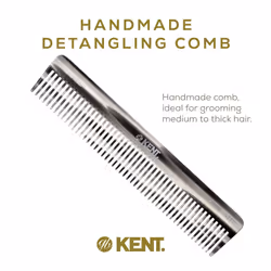Kent 92TG Wide Tooth Detangler Comb for Curly Hair - Detangling Comb for All Hair Types  Men & Women
