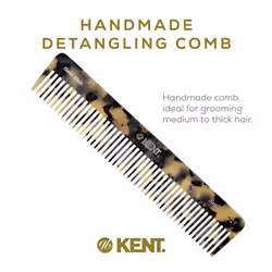 Kent 92TW Wide Tooth Detangler Comb - Curly Hair & All Types  Men's & Women's Wet Comb  Styling & Detangling