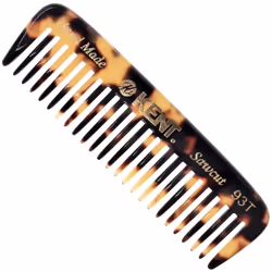 Kent 93TY Mini Beard Comb for Men  Wide Tooth Men's Comb  Mustache Comb and Beard Combs for Facial Hair  Small Pocket Sized T ...