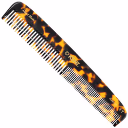 Kent 9T Fine Tooth and Wide Tooth Comb Detangler Hair Combs - Large Handmade and Saw-Cut Dressing Comb - Wet Hair Comb for Wo ...