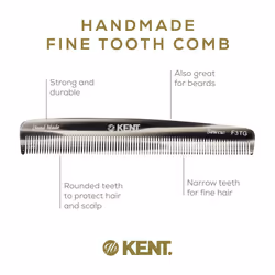 Kent F3TG Fine Tooth Comb for Hair Care  Parting Comb Combs for Men and Combs for Women  Dandruff Hair Comb  Kent Mens Combs for Hair Fine Teeth Comb