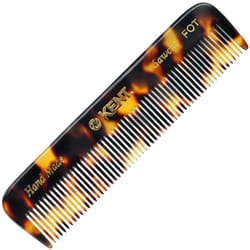 Kent FOT TY Fine Tooth Handmade Pocket Comb - Travel and Styling Comb for Men's Fine Hair  Mustache  and Beard Care