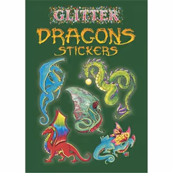 Dover Publications Glitter Dragons Stickers, 6 yr(s), Dragons, Multicolour