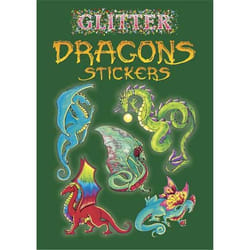 Dover Publications Glitter Dragons Stickers