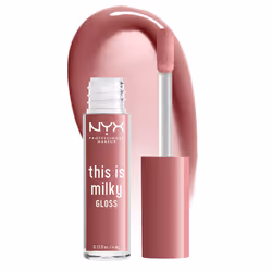 NYX PROFESSIONAL MAKEUP This Is Milky Gloss Vegan Lip Gloss 12 Hour Hydration - Cherry Skimmed (Dusty Pink Mauve)