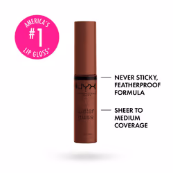 NYX PROFESSIONAL MAKEUP Butter Gloss Brown Sugar  Non-Sticky Lip Gloss