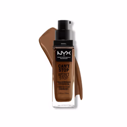 NYX PROFESSIONAL MAKEUP Cant Stop Wont Stop Foundation 24h Full Coverage Matte Finish Mocha