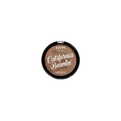 California Beamin' Face and Body Bronzer, Shimmery Pressed Powder, Large Format, Vegan Formula, Satin Finish, 14 g, Shade: The Golden One