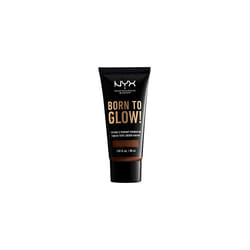 NYX PROFESSIONAL MAKEUP Born To Glow Naturally Radiant Foundation, Medium Coverage - Deep Walnut