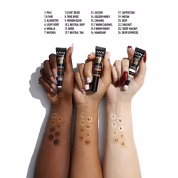 NYX PROFESSIONAL MAKEUP Born To Glow Radiant Concealer  Medium Coverage - Walnut