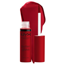 NYX PROFESSIONAL MAKEUP Butter Gloss  Non-Sticky Lip Gloss - Rocky Road (Wine)