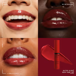 NYX PROFESSIONAL MAKEUP Butter Gloss  Non-Sticky Lip Gloss - Rocky Road (Wine)