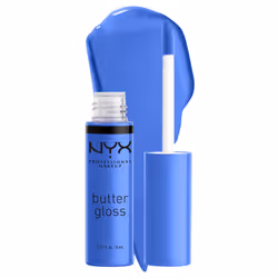 NYX PROFESSIONAL MAKEUP Butter Gloss  Non-Sticky Lip Gloss - Blueberry Tart (Periwinkle Blue)