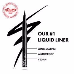 NYX PROFESSIONAL MAKEUP Epic Ink Liner  Waterproof Liquid Eyeliner - Black (Pack Of 2)  Vegan Formula