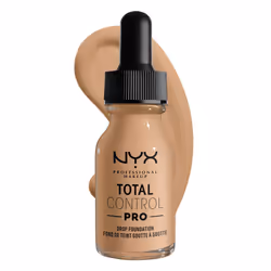 NYX PROFESSIONAL MAKEUP Total Control Pro Drop Foundation  Skin-True Buildable Coverage - Buff