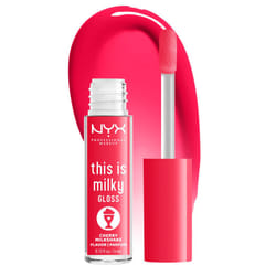 NYX PROFESSIONAL MAKEUP This Is Milky Gloss  Lip Gloss with 12 Hour Hydration  Vegan - Cherry Milkshake (Cherry Pink)