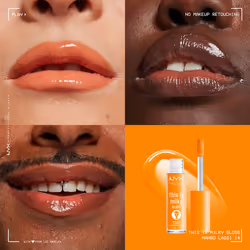NYX PROFESSIONAL MAKEUP This Is Milky Gloss  Lip Gloss with 12 Hour Hydration  Vegan - Mango Lassi (Orange Cream)