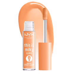 NYX PROFESSIONAL MAKEUP This Is Milky Gloss  Lip Gloss with 12 Hour Hydration  Vegan - Salted Caramel Shake Caramel