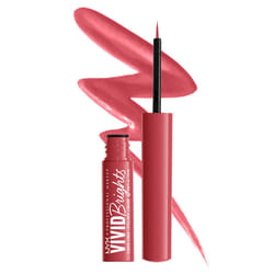 NYX PROFESSIONAL MAKEUP Vivid Brights Liquid Liner  Smear-Resistant Eyeliner with Precise Tip - On Red