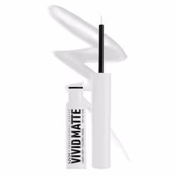 NYX PROFESSIONAL MAKEUP Vivid Matte Liquid Liner Smear-Resistant Eyeliner with Precise Tip - White
