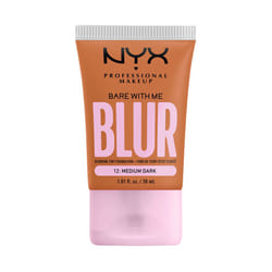 NYX PROFESSIONAL MAKEUP Bare With Me Blur Skin Tint Foundation Make Up with Matcha  Glycerin & Niacinamide - Medium Dark