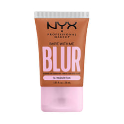 NYX PROFESSIONAL MAKEUP Bare With Me Blur Skin Tint Foundation Make Up with Matcha  Glycerin & Niacinamide - Medium Tan