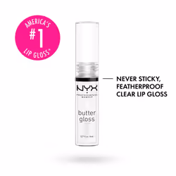 NYX PROFESSIONAL MAKEUP Slim Lip Pencil (Espresso) + Butter Gloss (Sugar Glass  Clear)  3-Pack Bundle