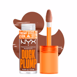 NYX PROFESSIONAL MAKEUP Duck Plump High Pigment Lip Gloss Lip Plumper Gloss with Spicy Ginger - Mocha Me Crazy