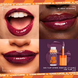 NYX PROFESSIONAL MAKEUP Duck Plump High Pigment Lip Gloss  Lip Plumper Gloss with Spicy Ginger - Pure Plump