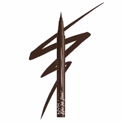 NYX PROFESSIONAL MAKEUP Epic Ink Liner  Waterproof Liquid Eyeliner with Vegan Formula - Dark Chocolate (Dark Brown Matte)