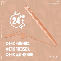 NYX PROFESSIONAL MAKEUP Epic Ink Liner  Waterproof Liquid Eyeliner with Vegan Formula - Lil Toasty (Beige Matte)