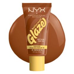 NYX PROFESSIONAL MAKEUP Buttermelt Glaze Soft Glow Skin Tint + SPF 30  Up To 12HR Wear  07 Toffee Butta
