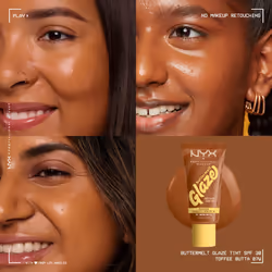 NYX PROFESSIONAL MAKEUP Buttermelt Glaze Soft Glow Skin Tint + SPF 30  Up To 12HR Wear  07 Toffee Butta