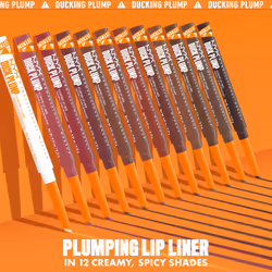 NYX PROFESSIONAL MAKEUP Duck Plump Plumping Lip Liner, Matte Lip Pencil With Up To 10HR Wear, Nude Flip Nude Lip Liner