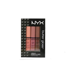 NYX Butter Lip Gloss Set 3 Creme Brulee Angel Food Cake and Ginger Snap