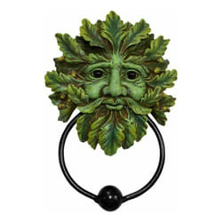 Green Man Door Knocker Tree Spirit Resin Polyresin Hand-Painted 20cm