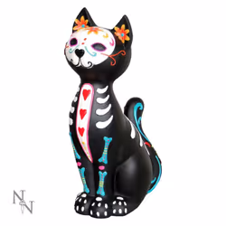 Nemesis Now Sugar Cat Kitty Puss Day Of The Dead Decoration Ornament[Sugar Puss,Does Not Apply]
